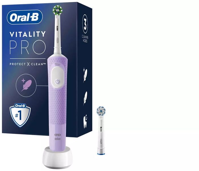 Oral-B Vitality Pro rafmagnstannbursti - Lillablár 