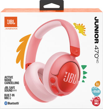 JBL Jr470NC þráðlaus barnaheyrnartól - Bleik