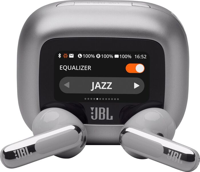 JBL Live Flex 3 þráðlaus heyrnartól - Silfur
