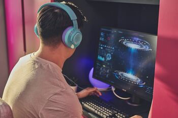 JBL Quantum 100M2 leikjaheyrnartól - Túrkis