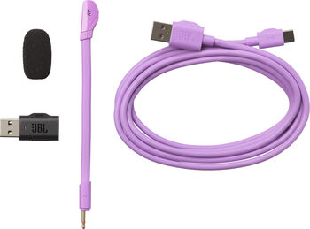 JBL Quantum 360 þráðlaus leikjaheyrnartól - Bleik