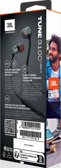 JBL Tune310 heyrnartól - Svört