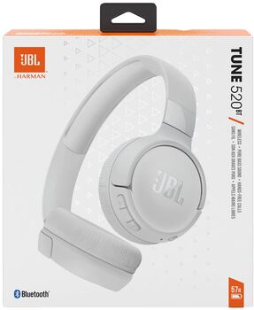 JBL Tune 520BT þráðlaus heyrnartól - Hvít 