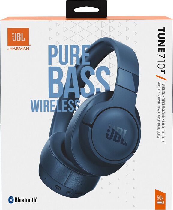 JBL T710 þráðlaus heyrnartól - Blá