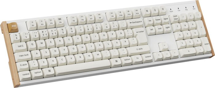 Keychron K10 HE SE þráðlaust lyklaborð - Hvítt