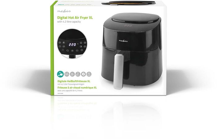 Nedis loftsteikingarpottur - 4,2 lítra Air Fryer