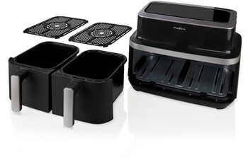 Nedis tvöfaldur loftsteikingarpottur - 2x 4,2 lítra Air Fryer