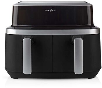 Nedis tvöfaldur loftsteikingarpottur - 2x 4,2 lítra Air Fryer