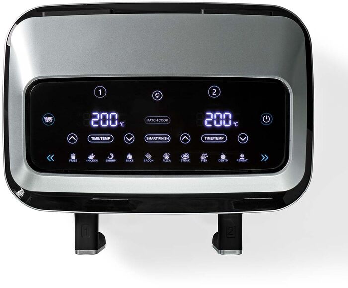 Nedis tvöfaldur loftsteikingarpottur - 2x 4,2 lítra Air Fryer