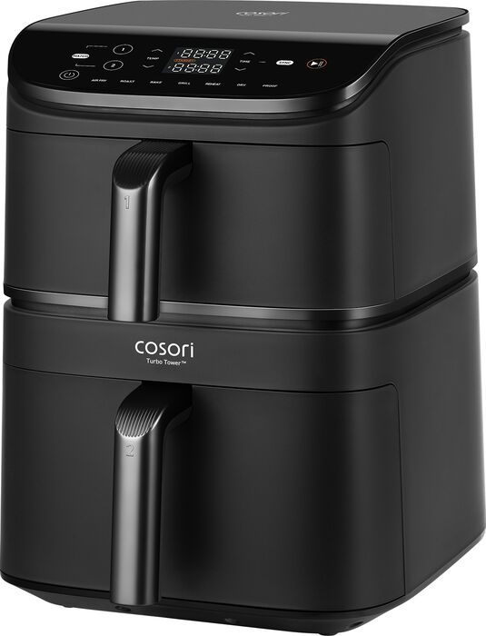 Cosori Turbo Tower loftsteikingarpottur - Svartur