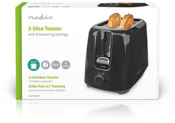 Nedis brauðrist - Svört 