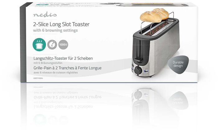 Nedis brauðrist - Stál