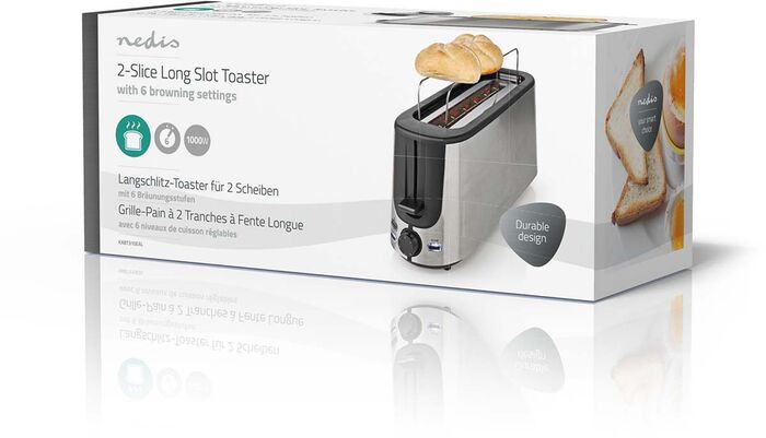 Nedis brauðrist - Stál