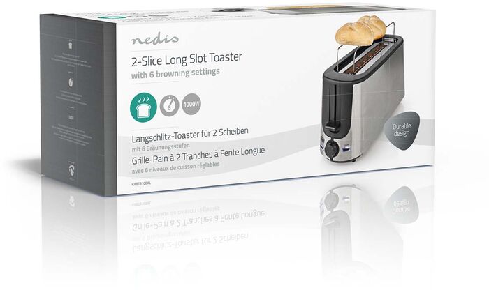 Nedis brauðrist - Stál