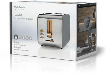 Nedis brauðrist - Grá