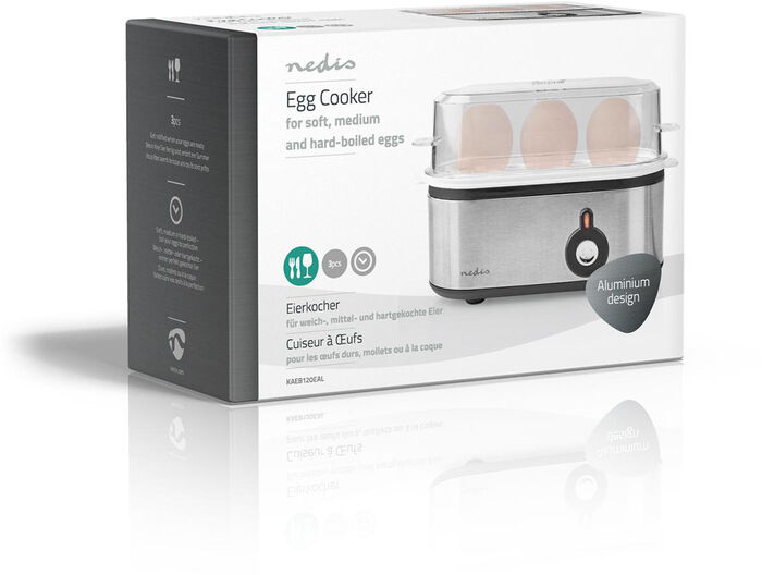 Nedis eggjasuðu tæki fyrir 3 egg 