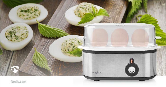 Nedis eggjasuðu tæki fyrir 3 egg 