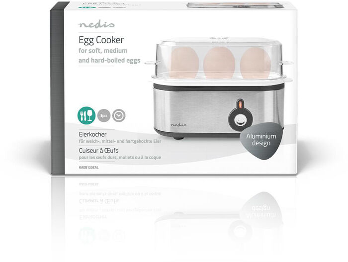 Nedis eggjasuðu tæki fyrir 3 egg 