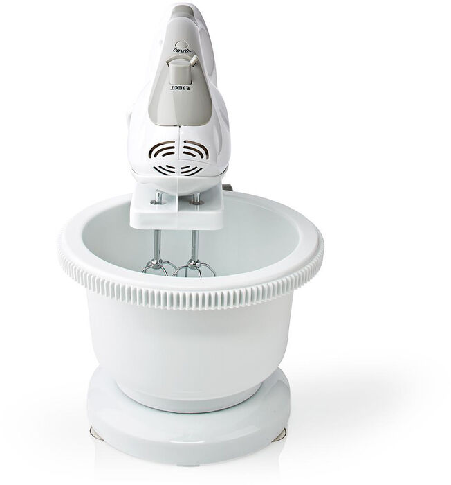 Nedis handþeytari með skál 200W - Hvítur