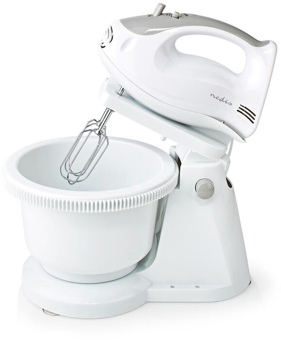 Nedis handþeytari með skál 200W - Hvítur