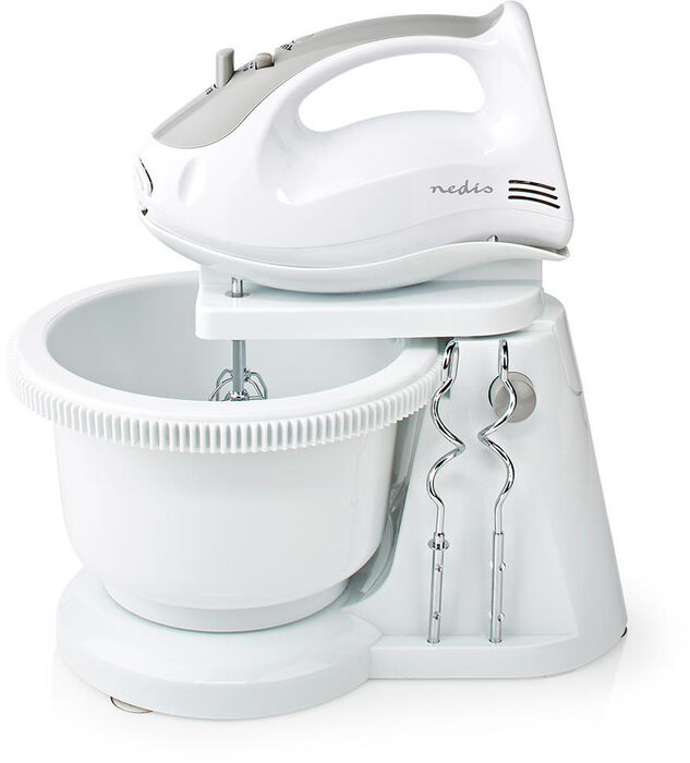 Nedis handþeytari með skál 200W - Hvítur