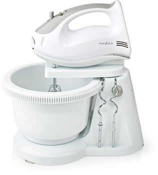 Nedis handþeytari með skál 200W - Hvítur