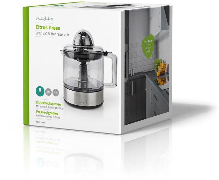 Nedis sítruspressa 30W - Svört / stál