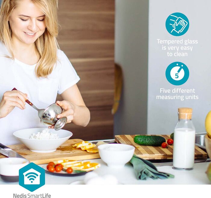 Nedis SmartLife eldhúsvog - Hvít