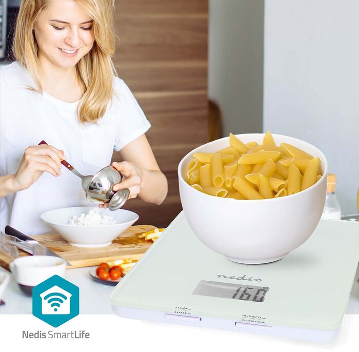 Nedis SmartLife eldhúsvog - Hvít