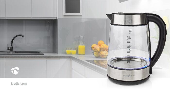 Nedis hraðsuðuketill 1,7L - Gler