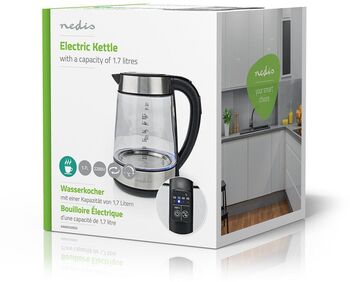 Nedis hraðsuðuketill 1,7L - Gler