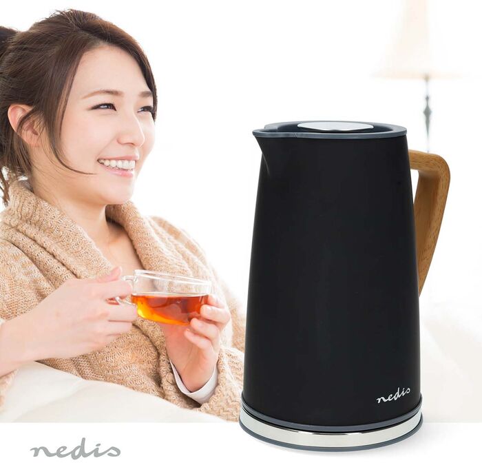 Nedis hraðsuðuketill 1,7L - Svartur