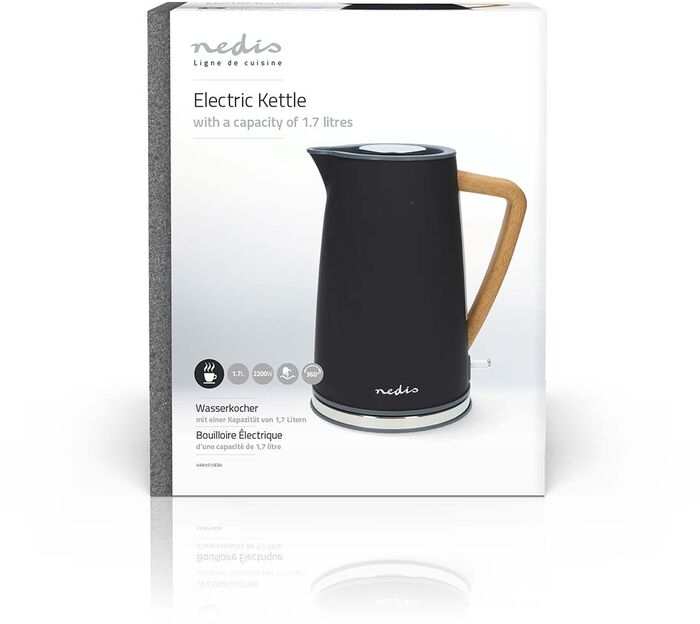 Nedis hraðsuðuketill 1,7L - Svartur