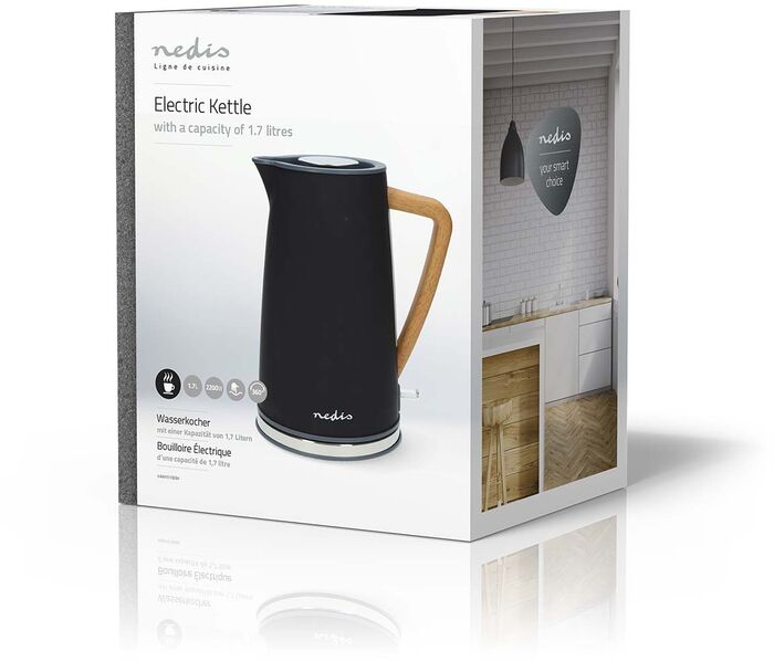 Nedis hraðsuðuketill 1,7L - Svartur