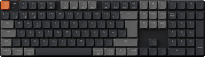 Keychron K5 V2 RGB HS lyklaborð - Rauðir rofar