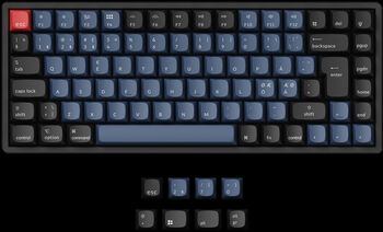Keychron K2 Pro RGB þráðlaust lyklaborð - Rauðir rofar