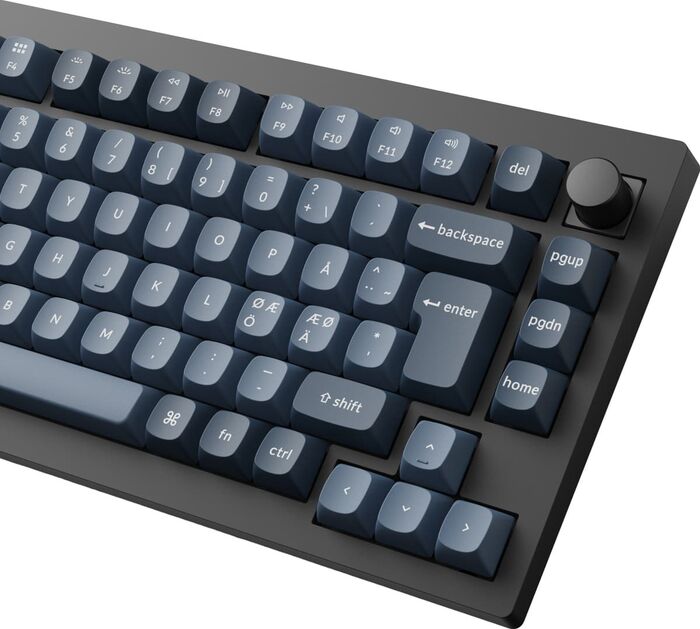 Keychron V1 MAX RGB þráðlaust lyklaborð - brúnir rofar