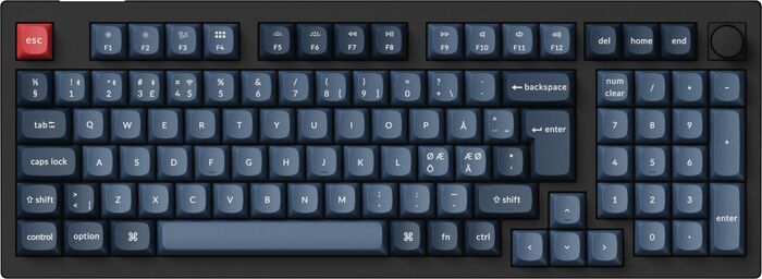 Keychron V5 MAX RGB Þráðlaust lyklaborð - Brúnir rofar