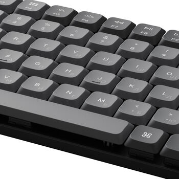 Keychron K3 MAX þráðlaust lyklaborð rauðir rofar - Svart