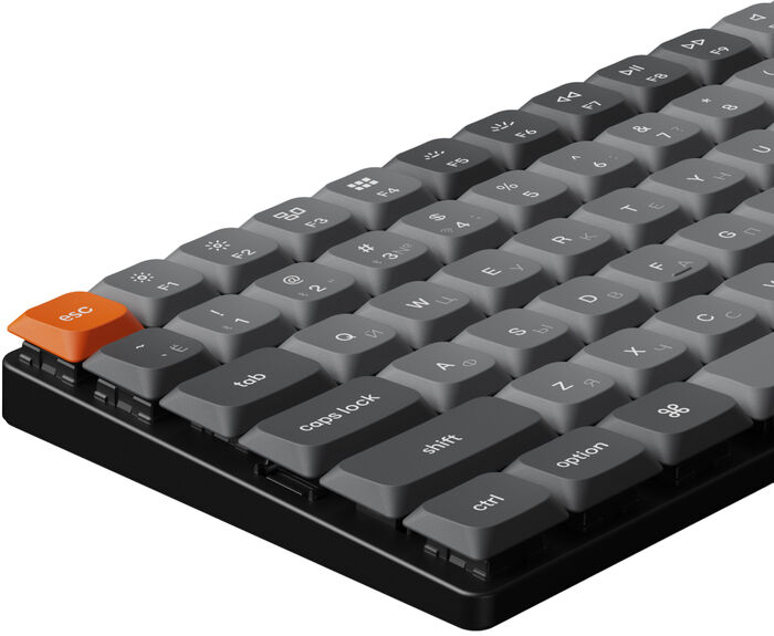 Keychron K3 MAX þráðlaust lyklaborð brúnir rofar - Svart