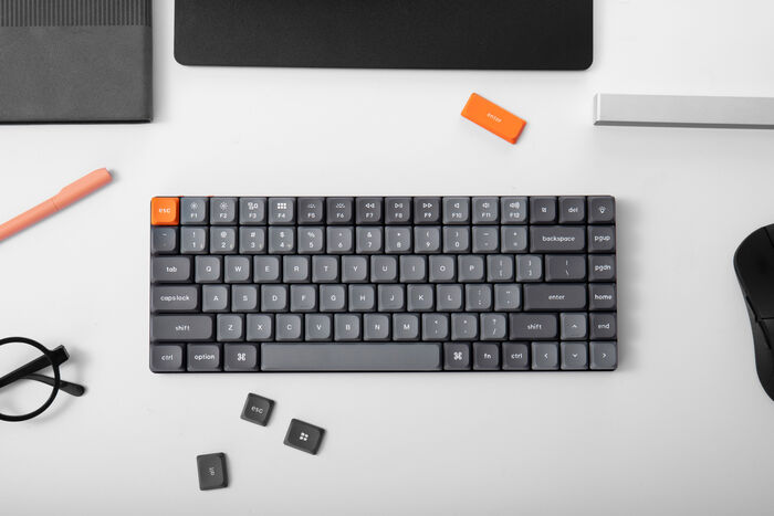 Keychron K3 MAX þráðlaust lyklaborð brúnir rofar - Svart