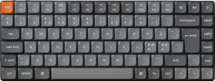 Keychron K3 MAX þráðlaust lyklaborð brúnir rofar - Svart