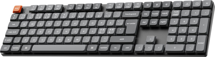 Keychron K5 Max RGB lyklaborð - Brúnir rofar
