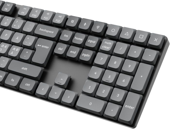 Keychron K5 Max RGB lyklaborð - Brúnir rofar