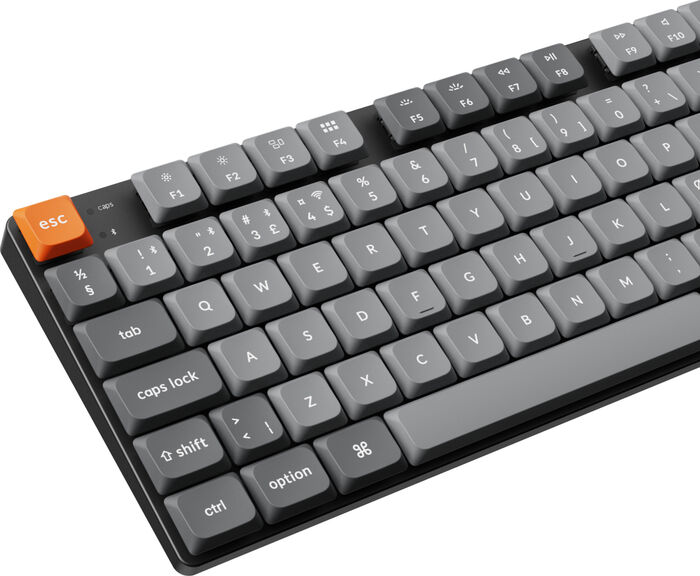 Keychron K5 Max RGB lyklaborð - Brúnir rofar
