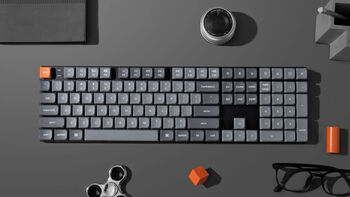 Keychron K5 Max RGB lyklaborð - Brúnir rofar