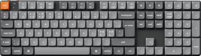 Keychron K5 Max RGB lyklaborð - Brúnir rofar