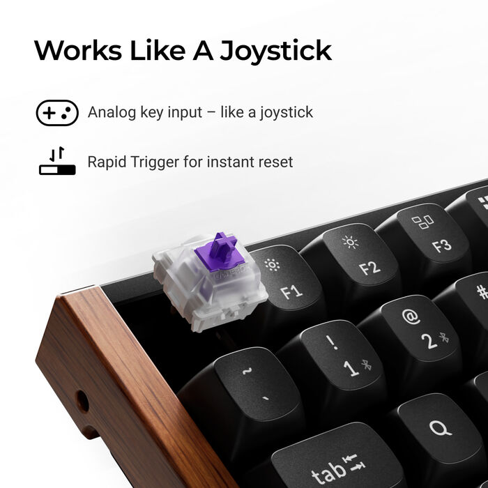 Keychron K2 HE Special Edition þráðlaust leikjalyklaborð - Svart