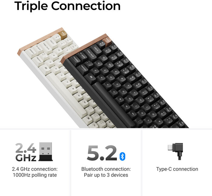 Keychron K2 HE Special Edition þráðlaust leikjalyklaborð - Svart