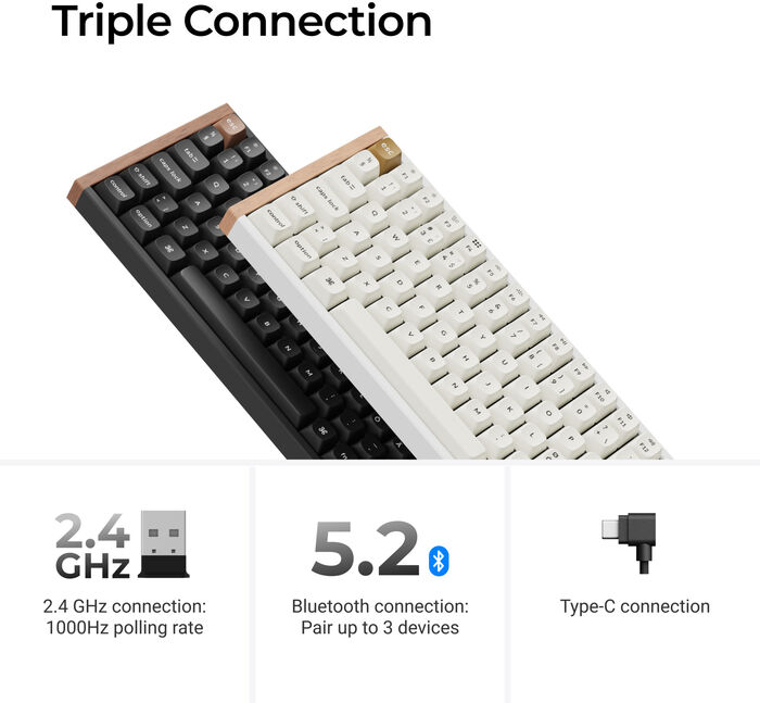 Keychron K2 HE SE þráðlaust leikjalyklaborð - Hvítt